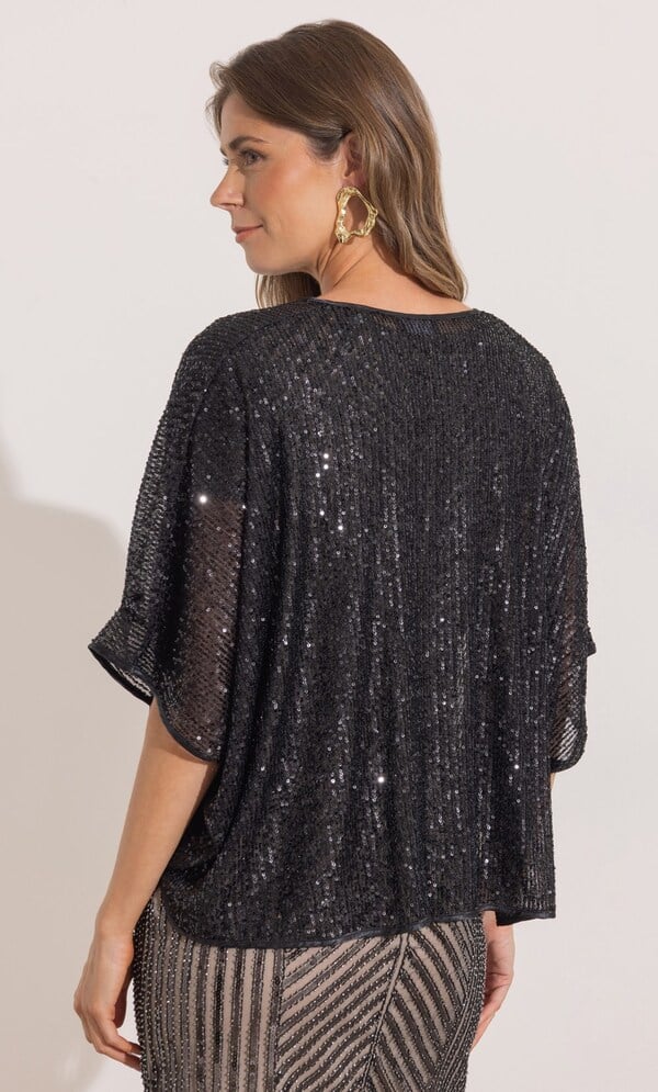 Sequin Mesh Cover Up
