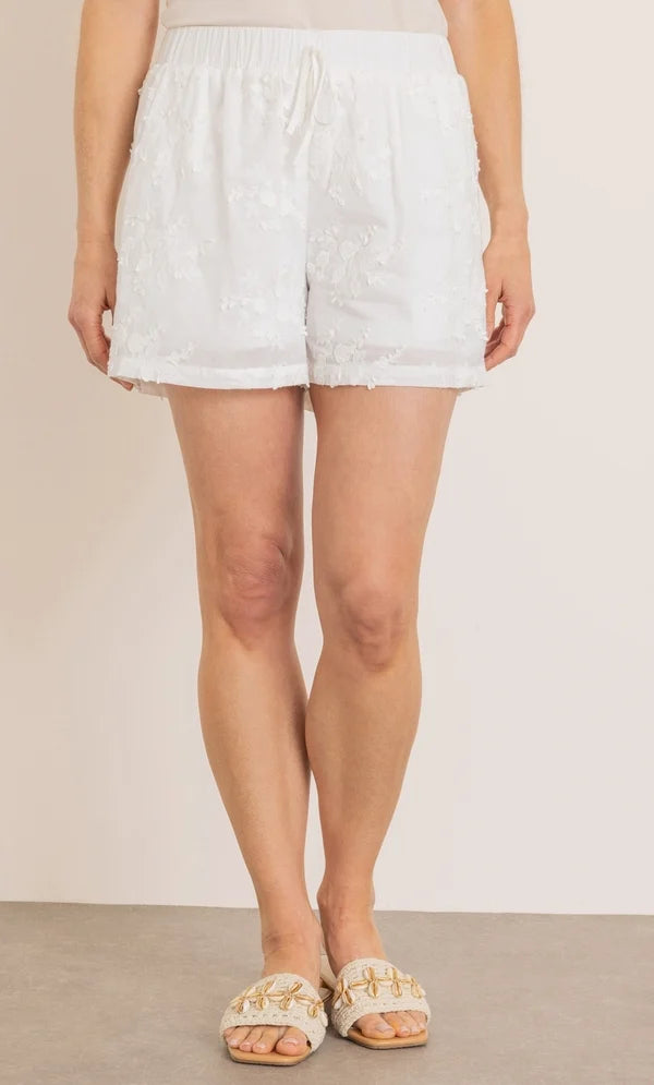 Pull On Cotton Applique Shorts