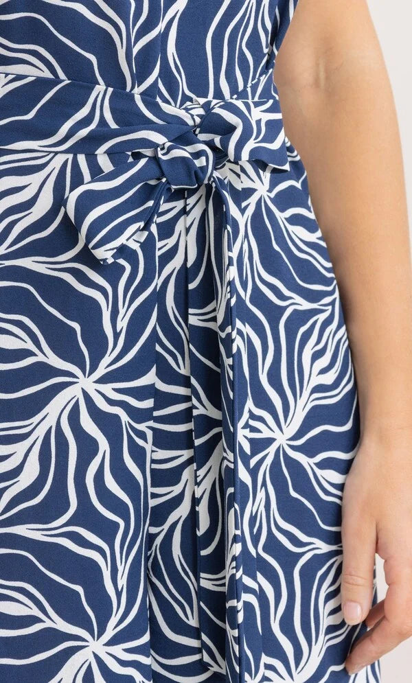 Sleeveless Printed Wide Leg Jumpsuit