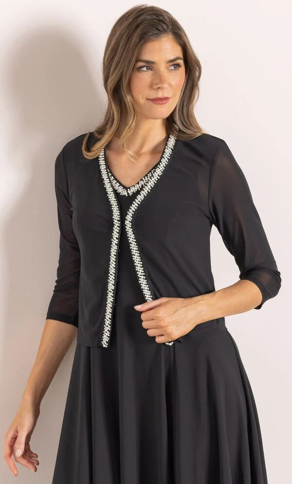 Embellished Mesh Cover Up