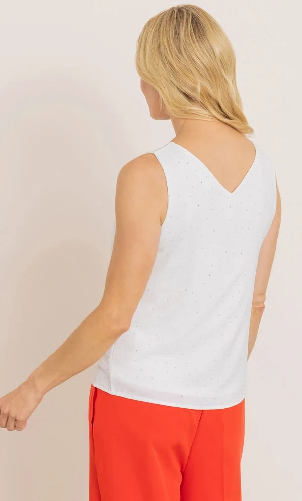 Ombre Sequinned Sleeveless Top