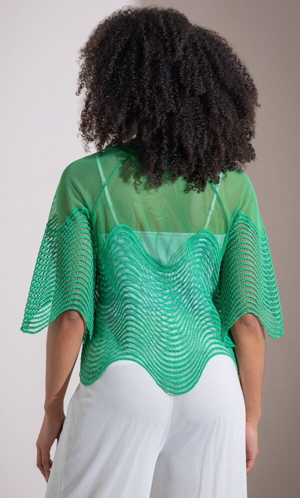 Crochet Wave Cover Up