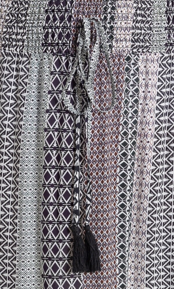 Geometric Printed Midaxi Skirt